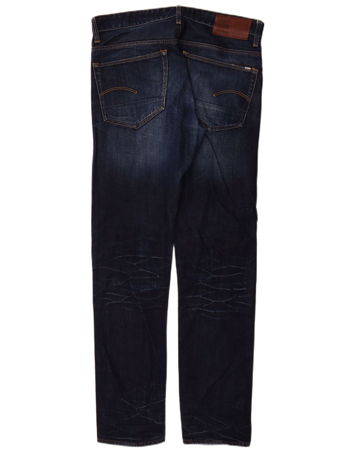 Jeans slim da uomo G-Star 3301 W34 L34 cotone blu navy