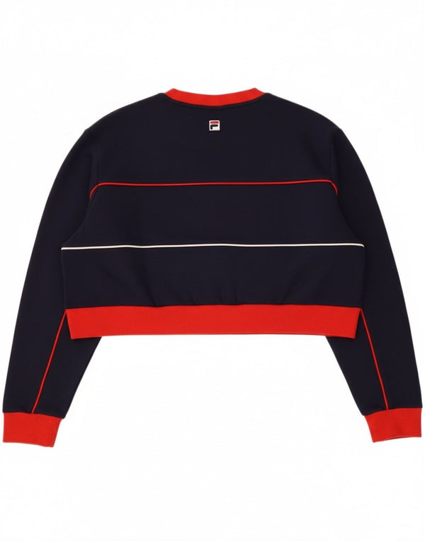 Felpa grafica per ragazze Fila, maglione 13-14 anni, XL, colore blu navy
