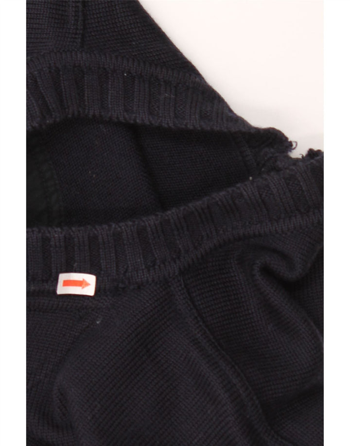 PAUL & SHARK Maglione da uomo con scollo a V in lana vergine medio blu navy