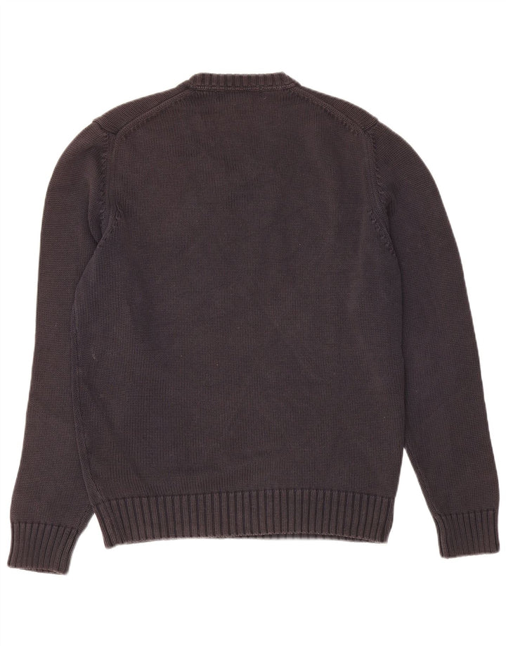 Maglione Zara da uomo con scollo a V blu navy medio