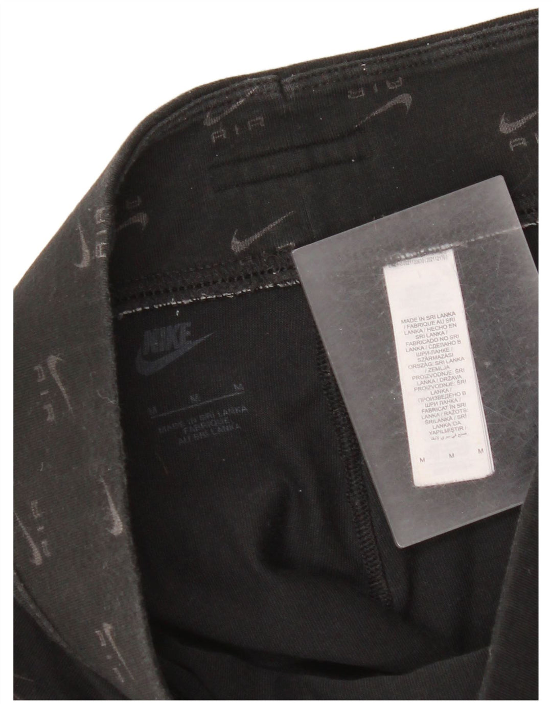 Leggings grafici da donna Nike UK 12 cotone medio nero