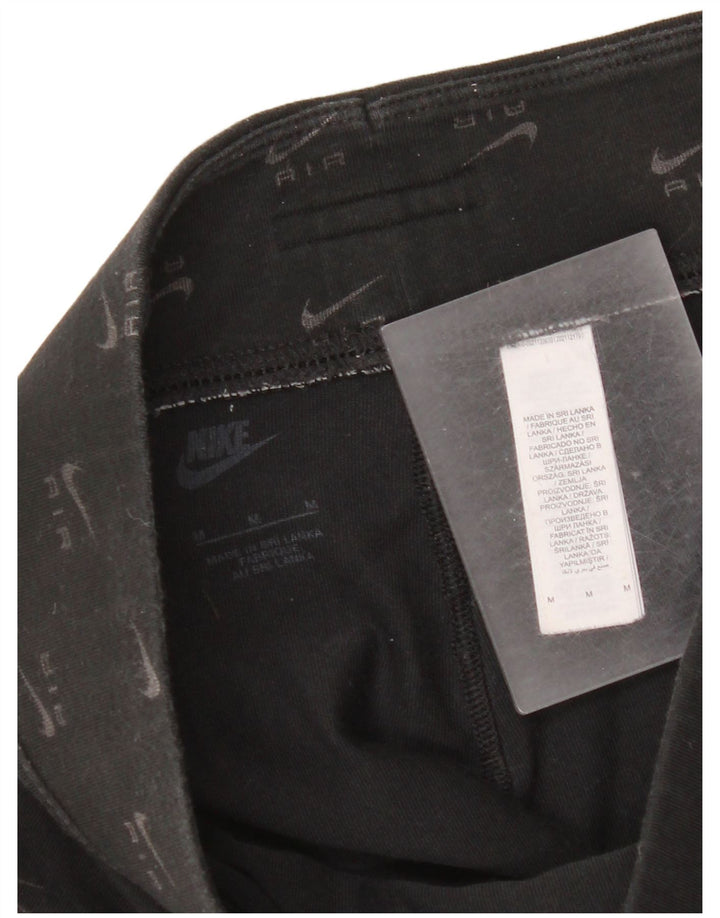Leggings grafici da donna Nike UK 12 cotone medio nero