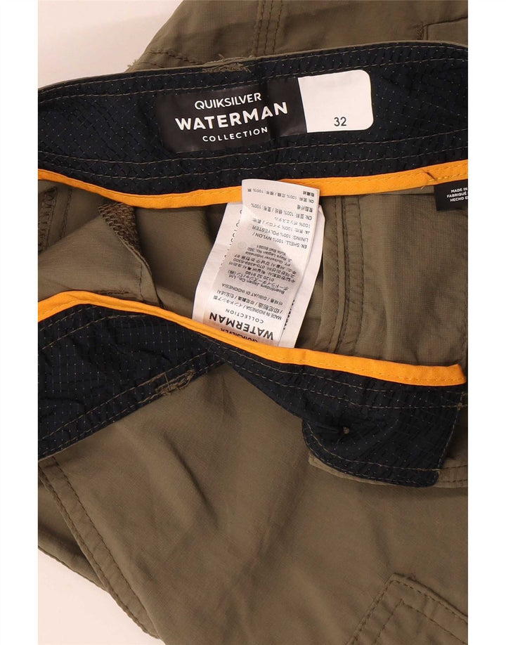 Pantaloncini da bagno Quiksilver Cargo da uomo, poliestere medio kaki