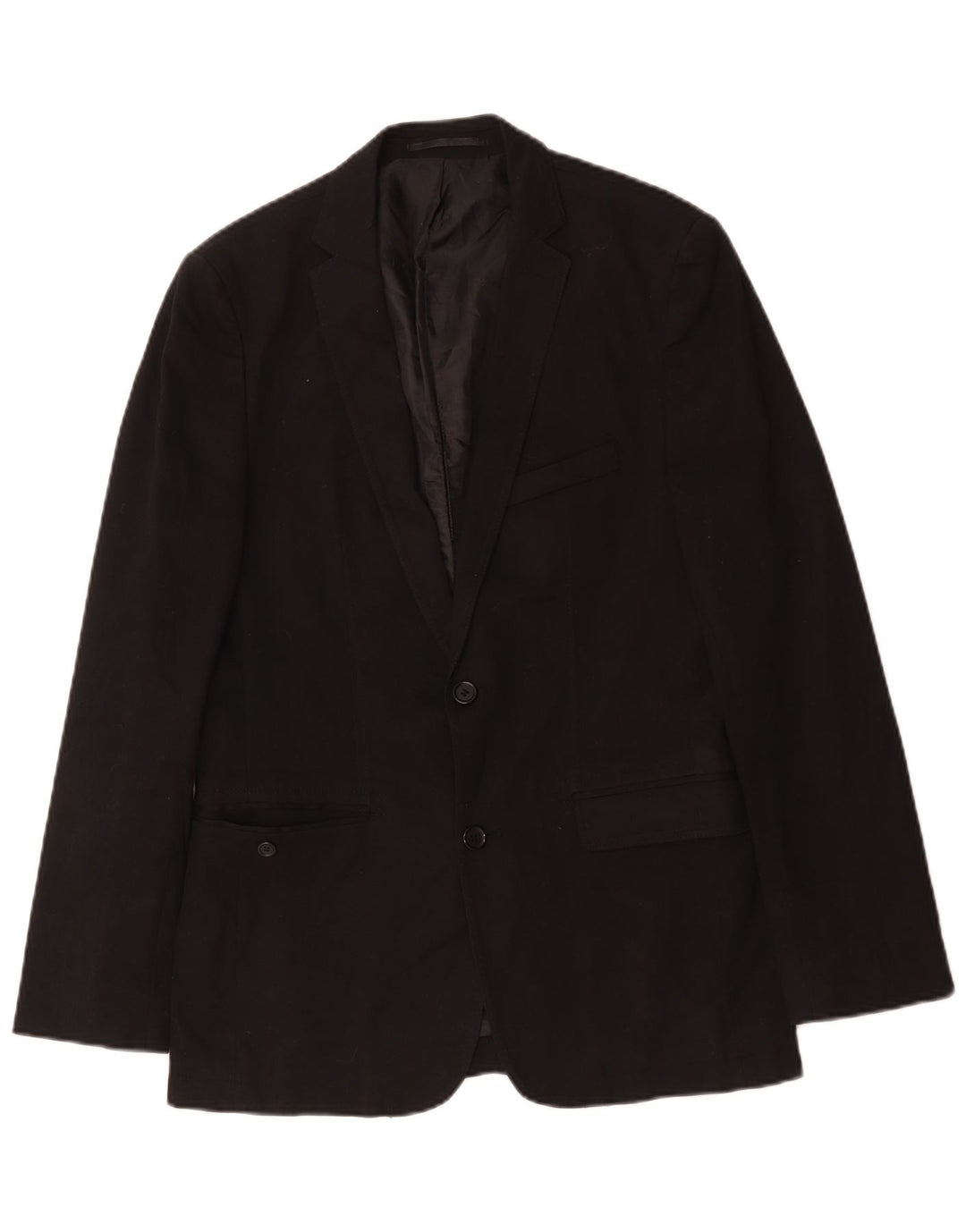 Giacca blazer a 2 bottoni da uomo Zara EU 50 viscosa nera media