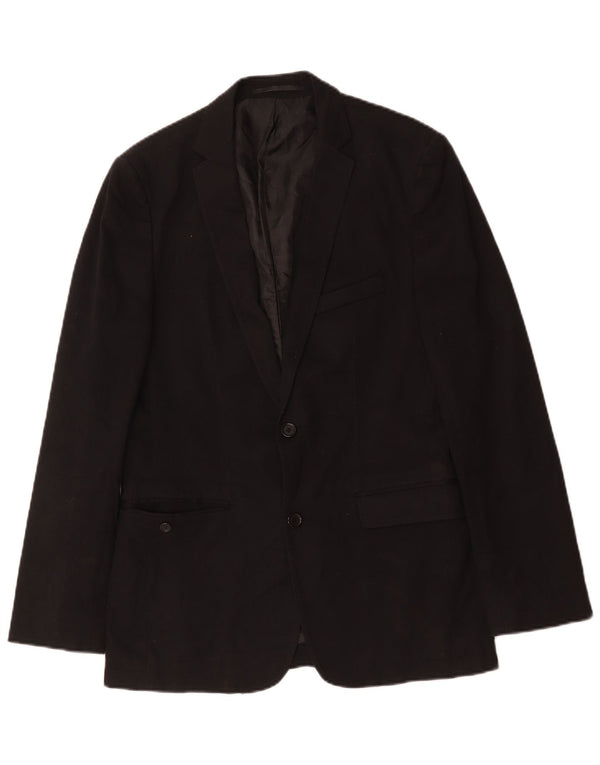 Giacca blazer a 2 bottoni da uomo Zara EU 50 viscosa nera media