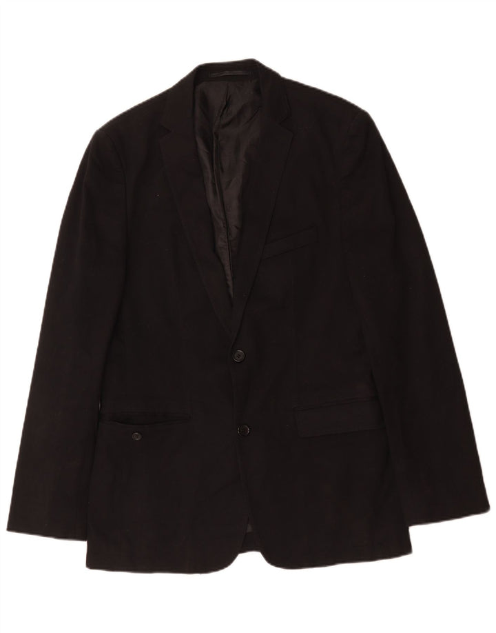 Giacca blazer a 2 bottoni da uomo Zara EU 50 viscosa nera media