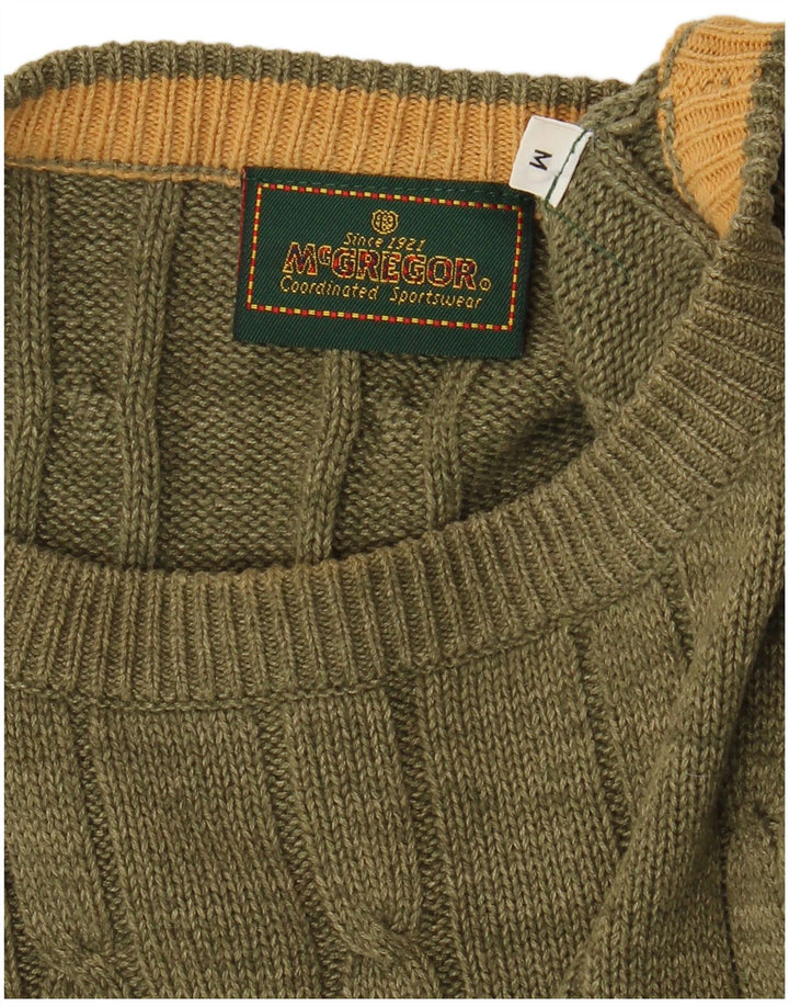 Maglione maglione girocollo da uomo MC Gregor medio kaki