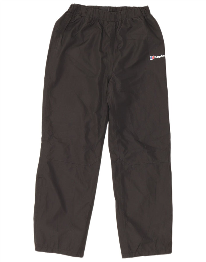 Pantaloni impermeabili Berghaus per ragazzi 11-12 anni in poliestere nero