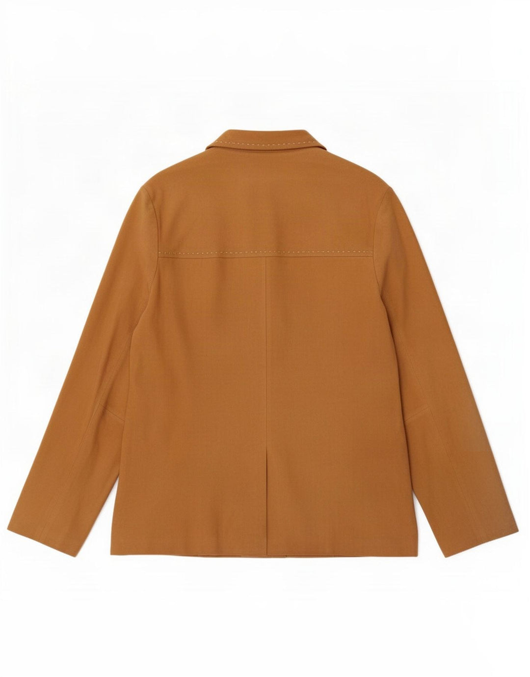 Giacca in pelle scamosciata da donna Les Marees IT 44 Pelle beige medio