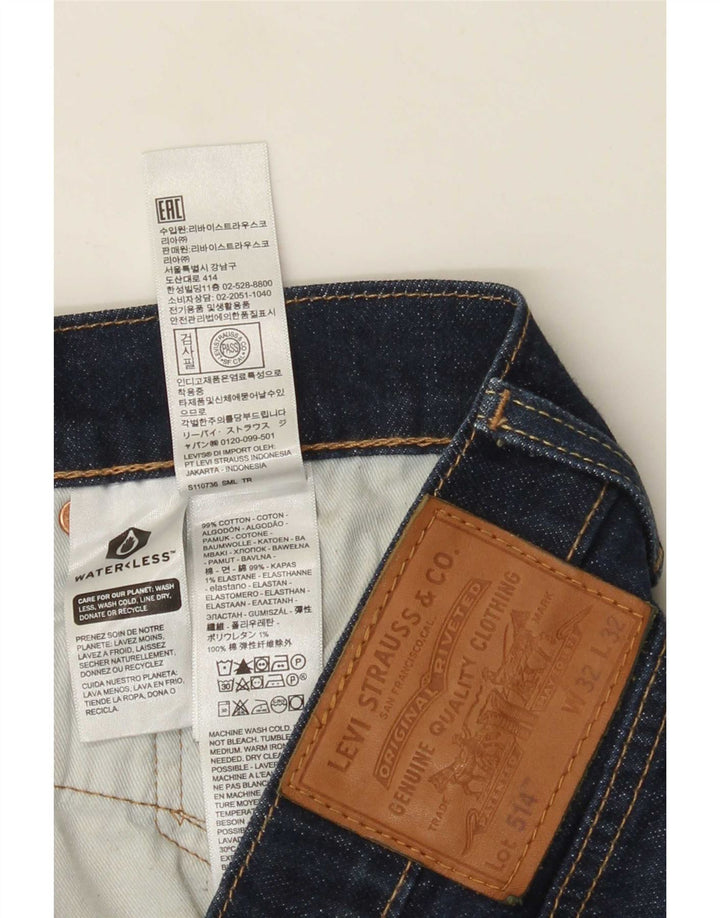 Levi's Uomo 514 Jeans dritti W32 L32 Cotone blu navy