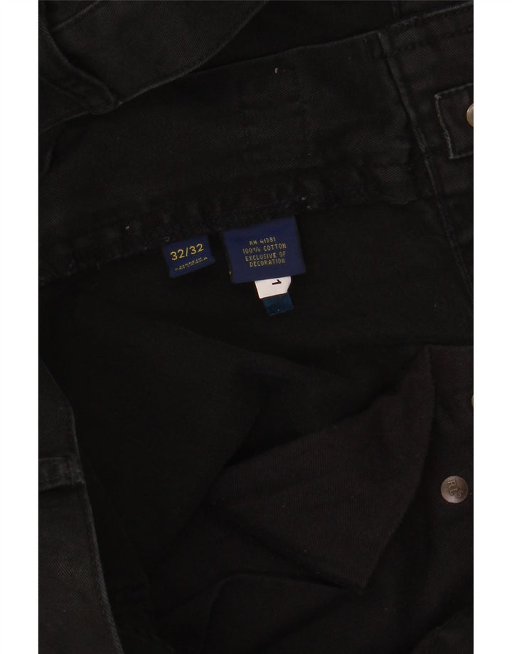 POLO RALPH LAUREN Jeans dritti da uomo W32 L32 Cotone nero