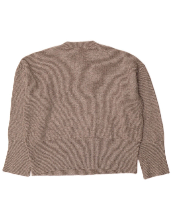 Maglione maglione girocollo oversize da donna Marks & Spencer UK 14 Grigio medio