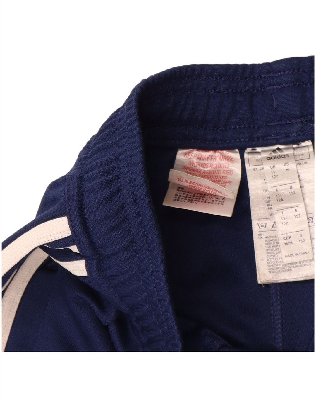 Pantaloni della tuta ADIDAS da ragazzo Climacool 11-12 anni in poliestere blu navy