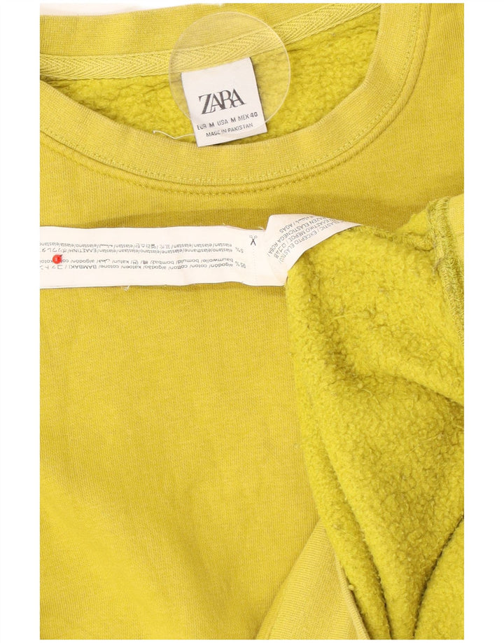 Felpa Zara Uomo Maglione Cotone Giallo Medio
