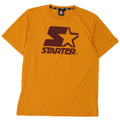 T-shirt grafica da uomo Starter Top 2XL in cotone giallo
