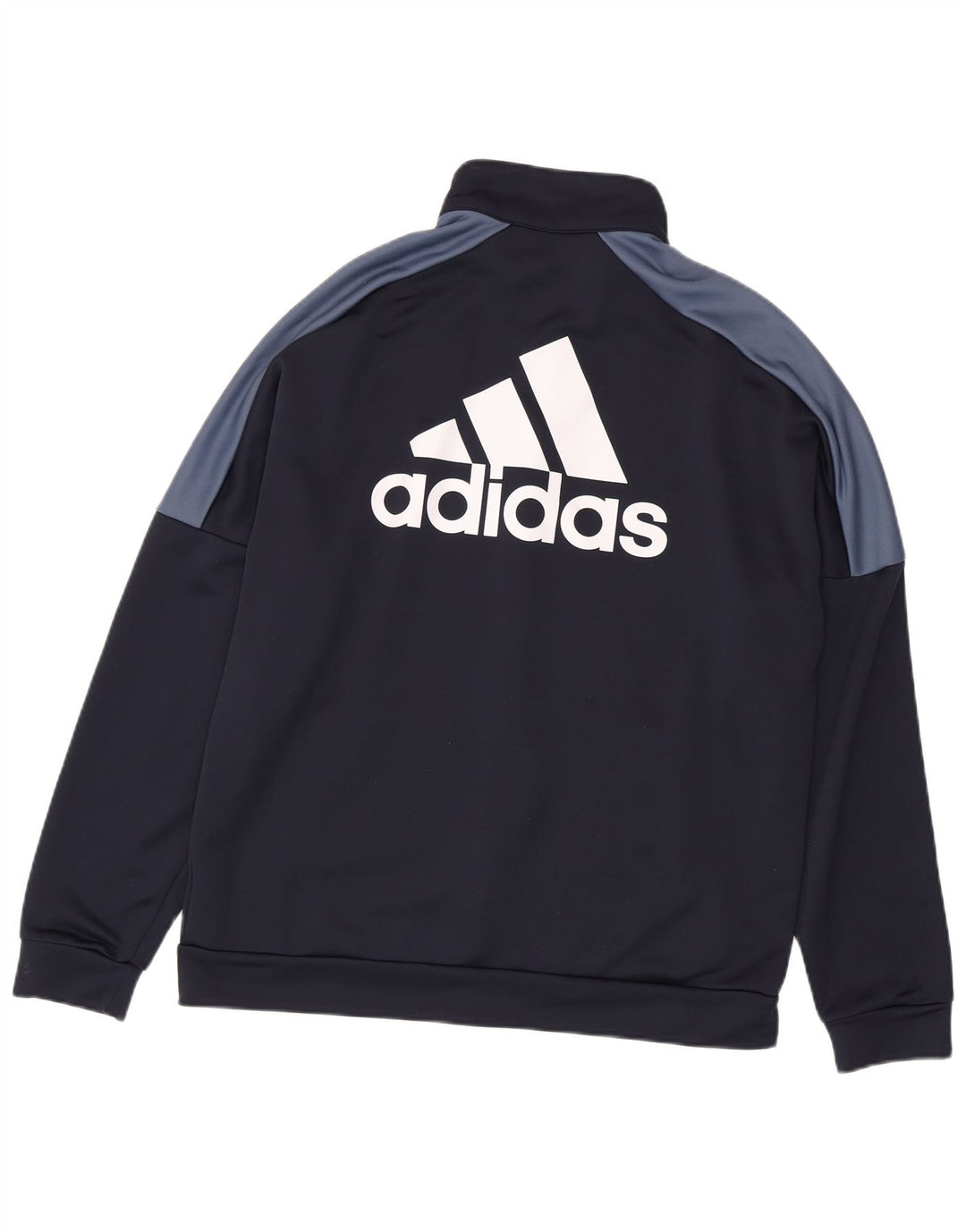 Giacca da ginnastica grafica da uomo ADIDAS XL color block blu navy