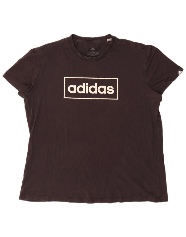 Maglietta grafica da donna Adidas Top UK 20/22 XL Nera