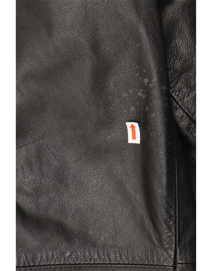 Giacca in pelle da uomo VINTAGE IT 50 Large in pelle nera