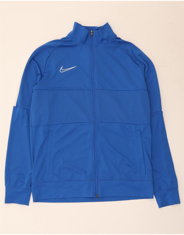 Giacca da tuta Nike Dri Fit da uomo, grande, in poliestere color block blu