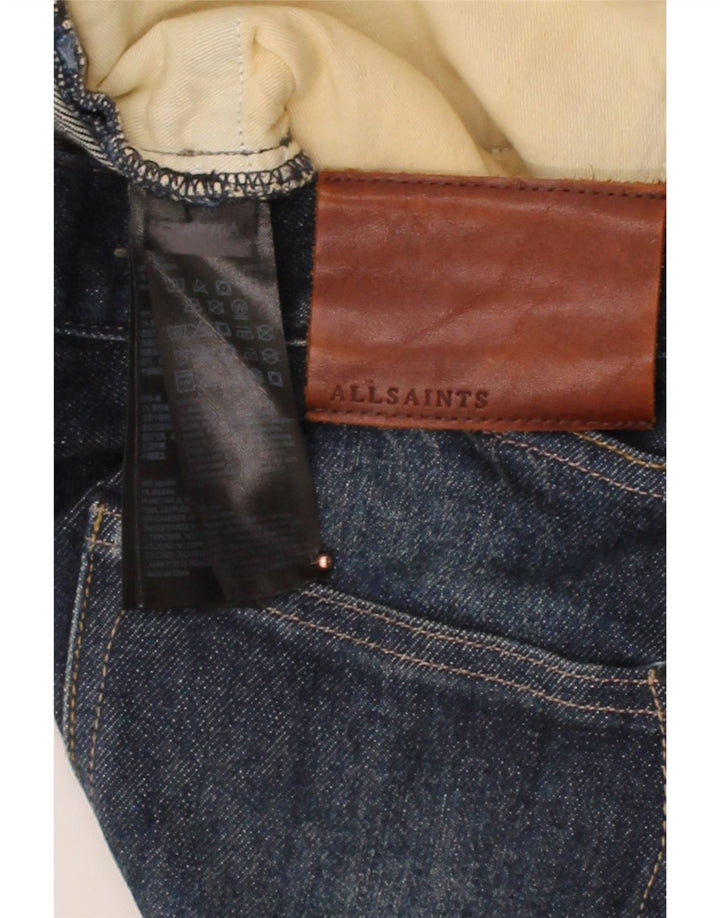 ALL SAINTS Mens Slim Jeans W30 L33 Blue Cotton