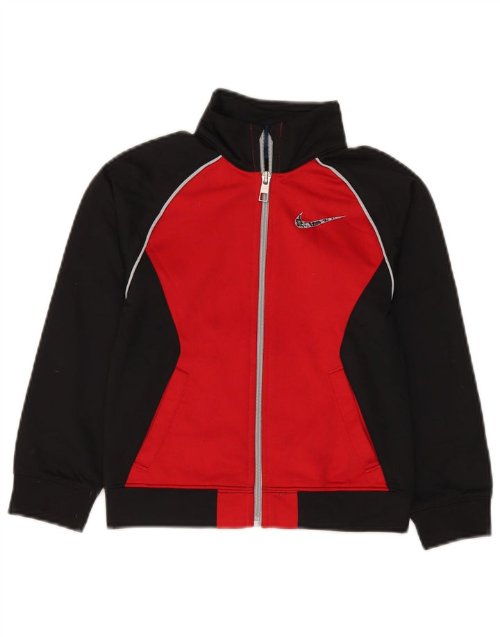 Giacca da tuta da ragazzo Nike 5-6 anni in poliestere color block nero