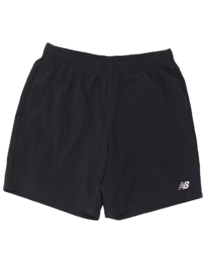 Pantaloncini sportivi da uomo New Balance medio blu navy
