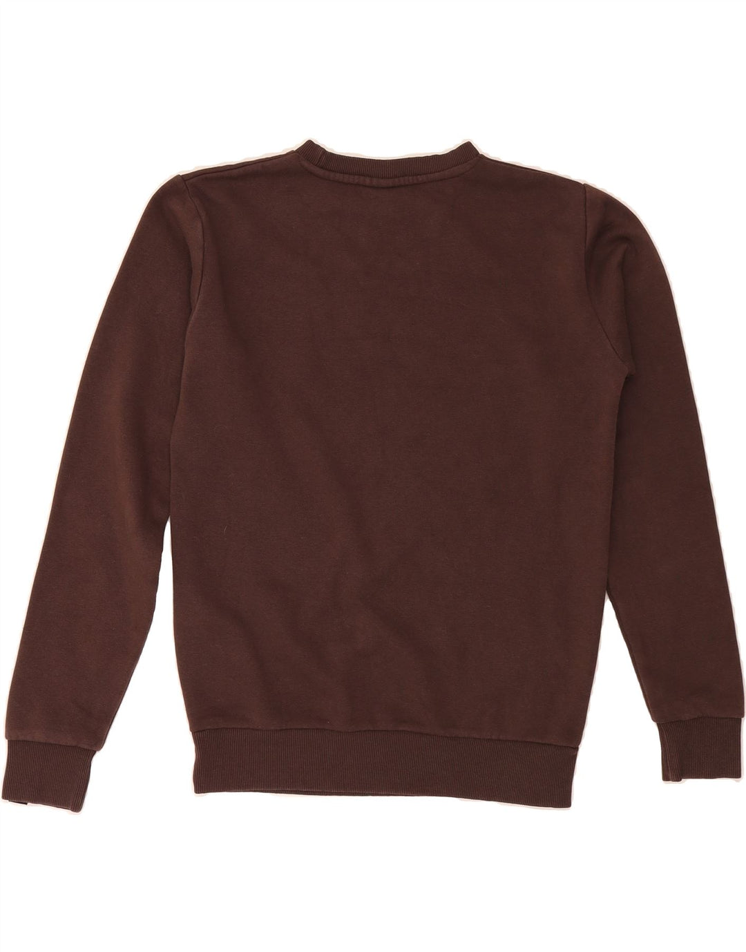 ELLESSE Womens Oversized Sweatshirt Jumper UK 6 XS Brown Cotton Vintage Ellesse and Second-Hand Ellesse from Messina Hembry 
