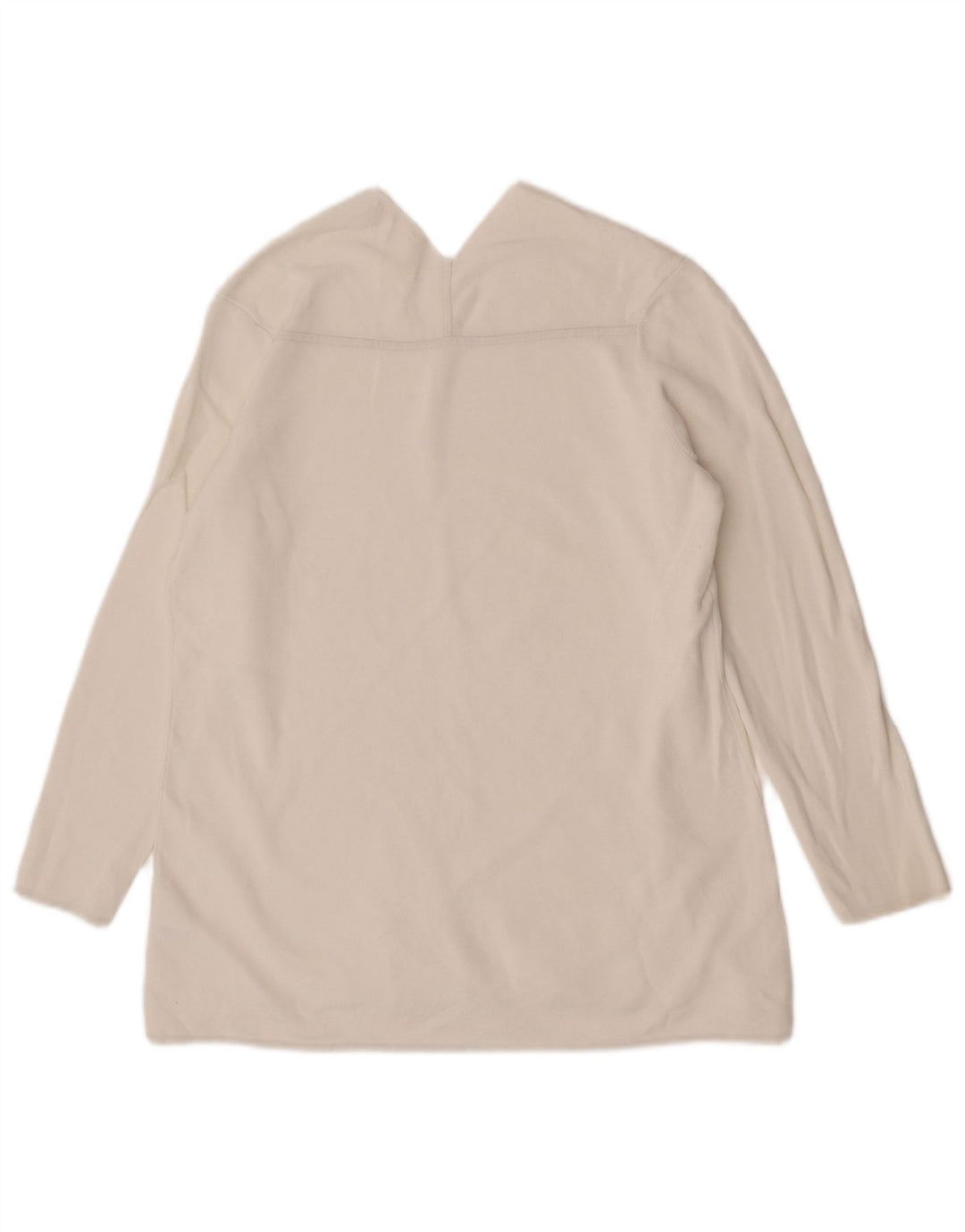 Cos Top da donna a maniche lunghe UK 14 Cotone bianco medio