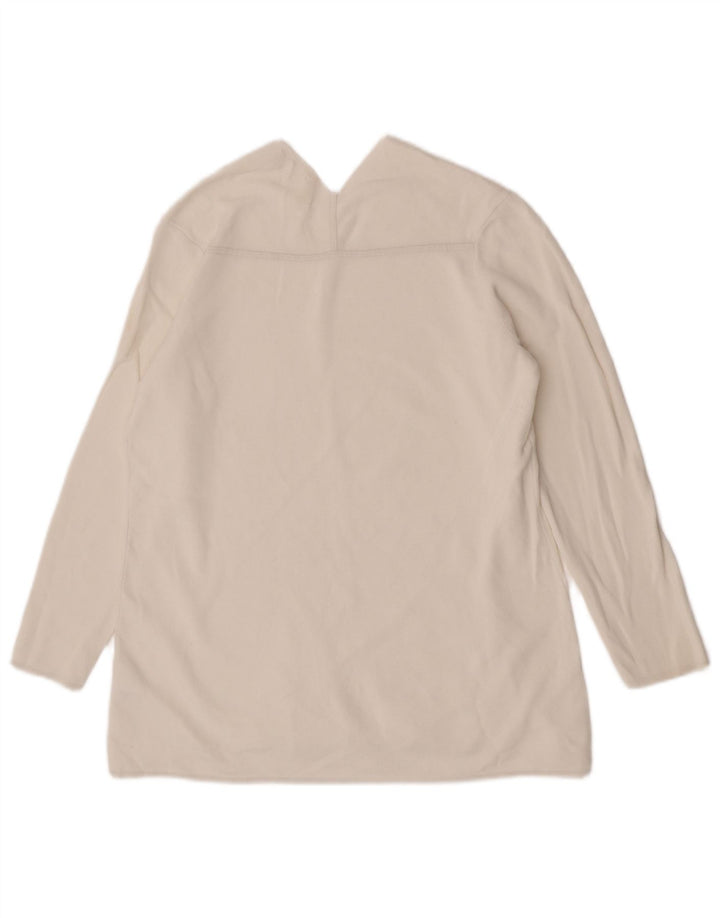 Cos Top da donna a maniche lunghe UK 14 Cotone bianco medio