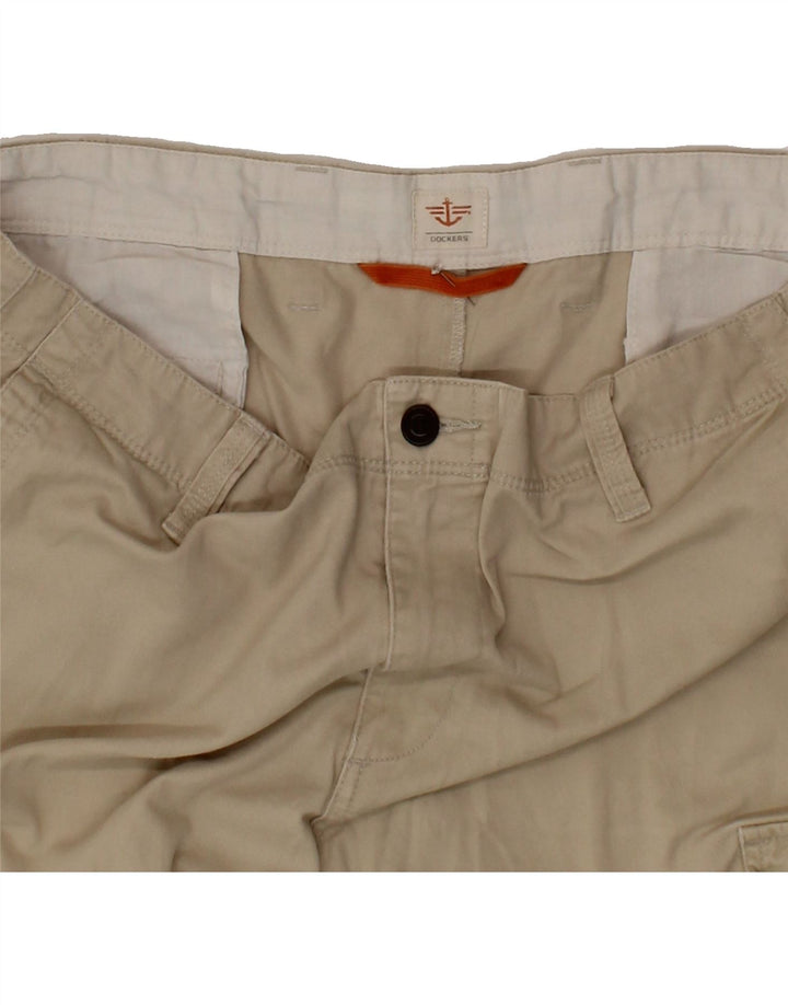 DOCKERS Mens Cargo Shorts W40 XL Beige Cotton Vintage Dockers and Second-Hand Dockers from Messina Hembry 