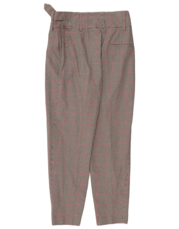 Pantaloni casual a vita alta da donna Hugo Boss UK 10 Small W30 L27 Grigio