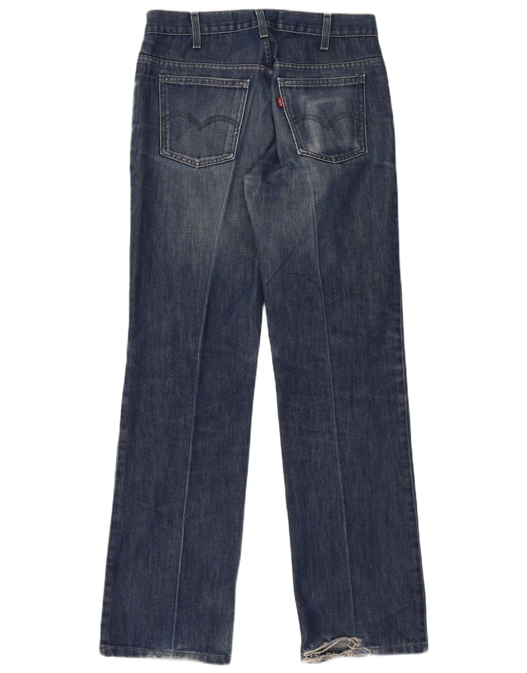 Jeans dritti invecchiati da uomo Levi's W33 L34 cotone blu