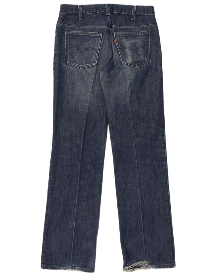Jeans dritti invecchiati da uomo Levi's W33 L34 cotone blu