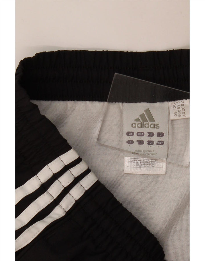 Pantaloncini sportivi da uomo ADIDAS grandi neri in poliestere