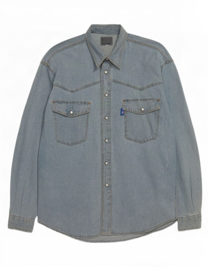 Camicia di jeans da uomo Vagabond Blu medio