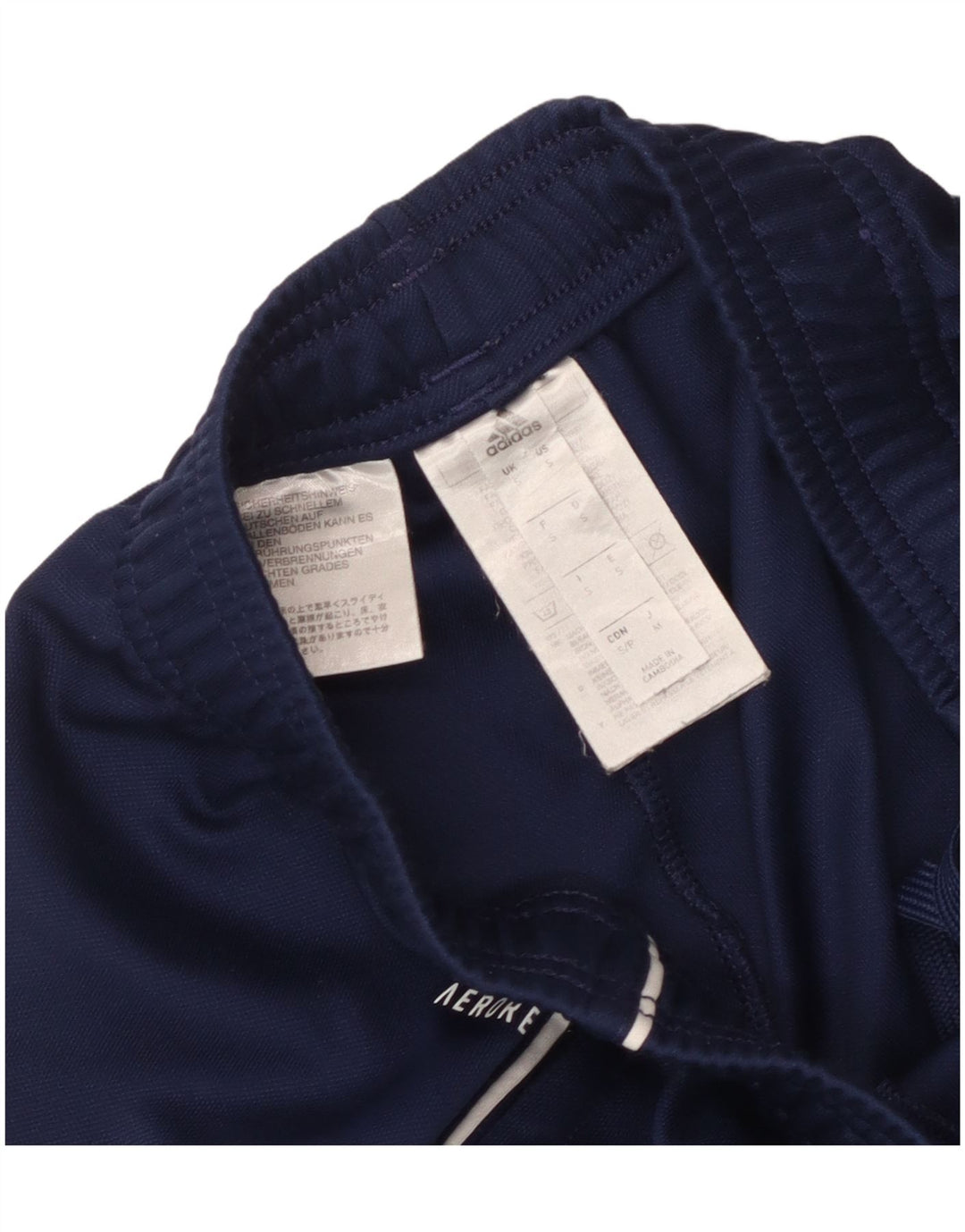 Pantaloni da tuta Adidas Aeroready da uomo piccoli in poliestere blu navy