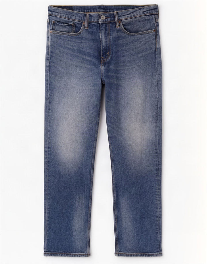 Jeans dritti da uomo Levi's W34 L32 in cotone blu