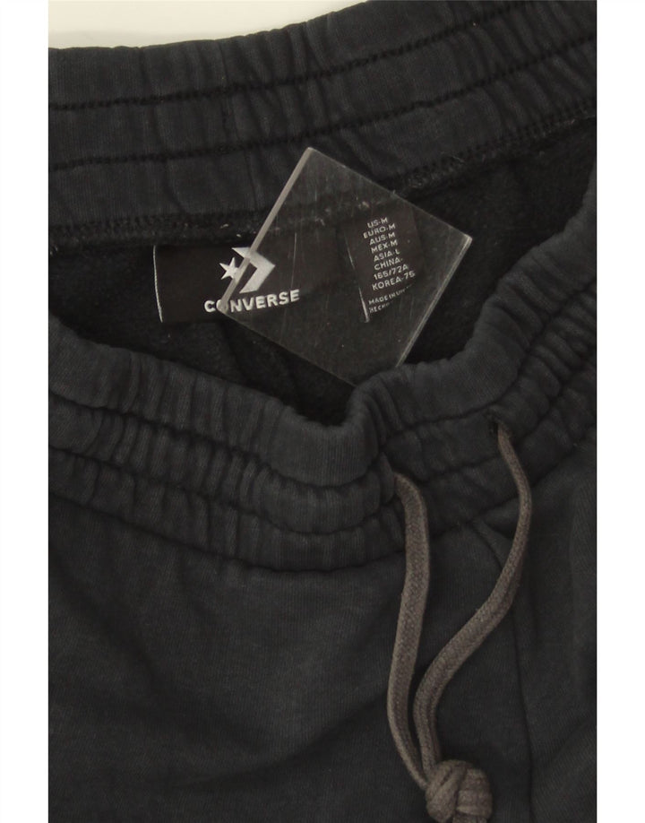 Converse Pantaloni da tuta da donna Joggers UK 12 Medium Black Cotton