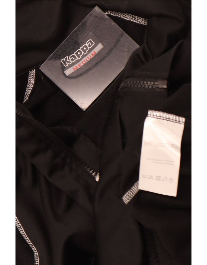 Giacca da tuta grafica da uomo Kappa, poliestere nero medio