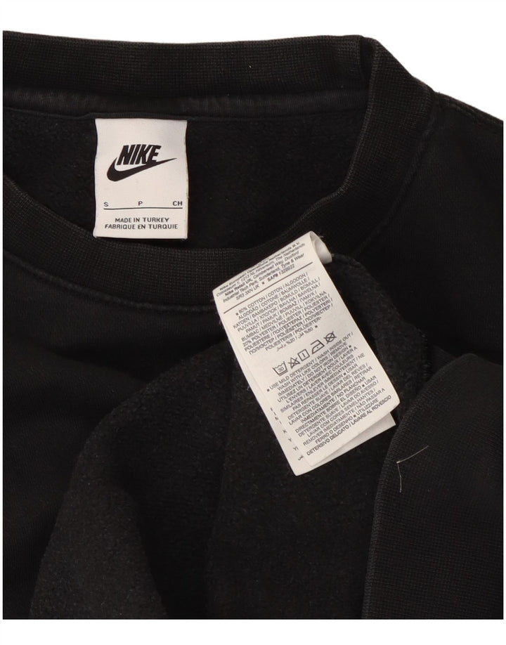 Felpa Nike Uomo Maglione Piccolo Cotone Nero