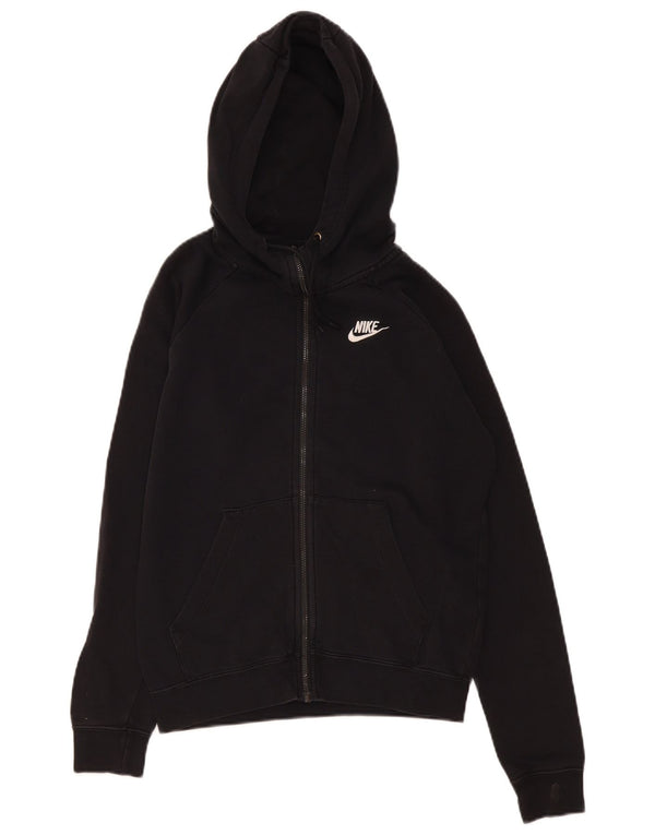 Felpa con cappuccio e zip Nike da uomo XS in cotone nero