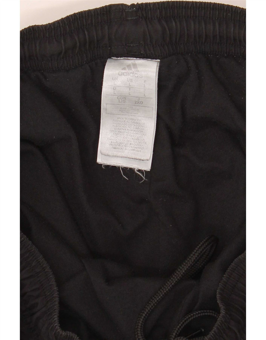Pantaloni da tuta da uomo Adidas Joggers grandi neri in poliestere