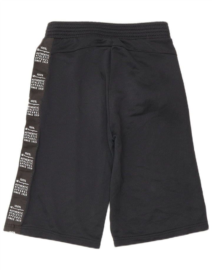 Pantaloncini sportivi grafici da uomo Champion piccoli neri