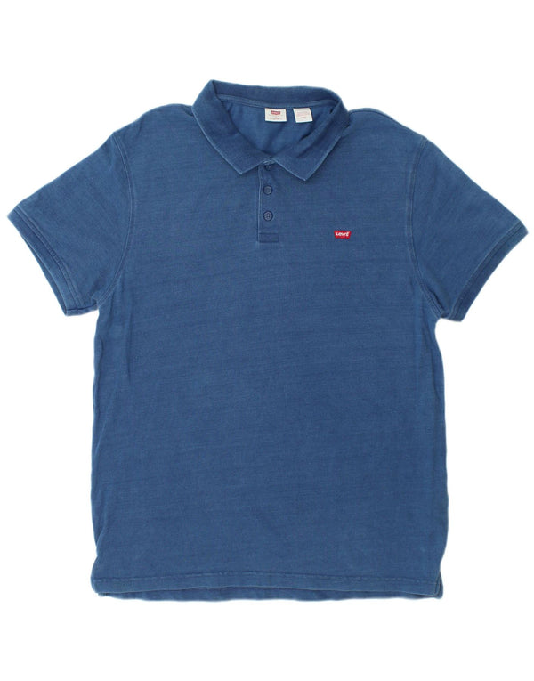Polo Levi's da uomo vestibilità standard XL in cotone blu