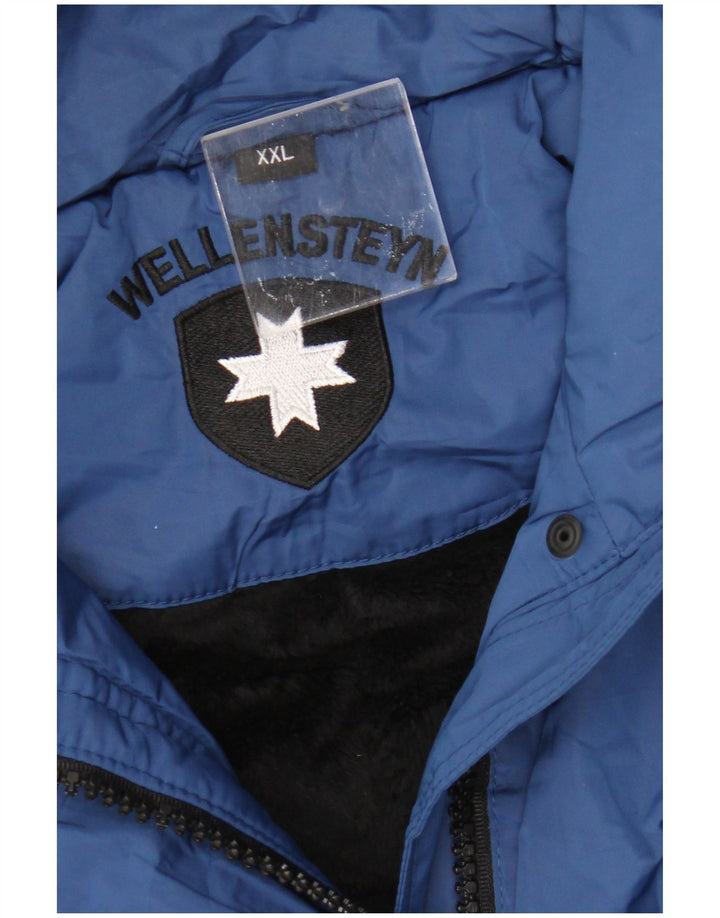 Giacca imbottita con cappuccio da donna Wellensteyn UK 20 2XL blu poliammide