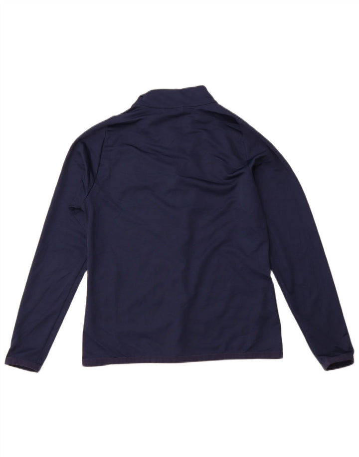Giacca da ginnastica NIKE Dri Fit Graphic da donna UK 10 Small Blu Navy