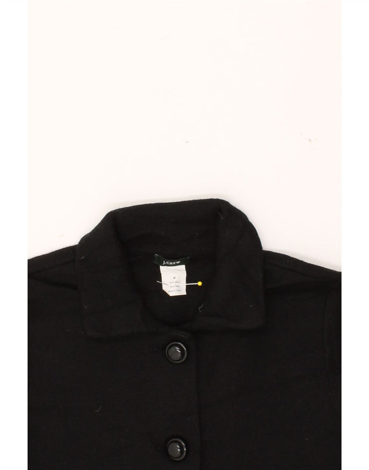 J. CREW Womens 3 Button Blazer Jacket UK 12 Medium Black Wool Vintage J. Crew and Second-Hand J. Crew from Messina Hembry 