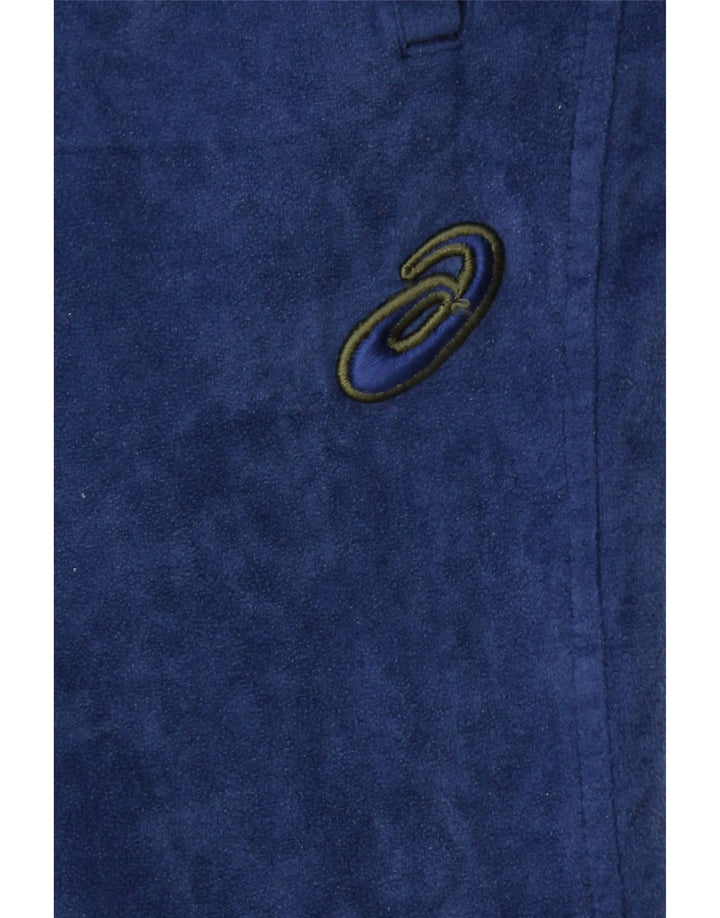 Pantaloni da tuta in pile ASICS da uomo di grandi dimensioni blu navy