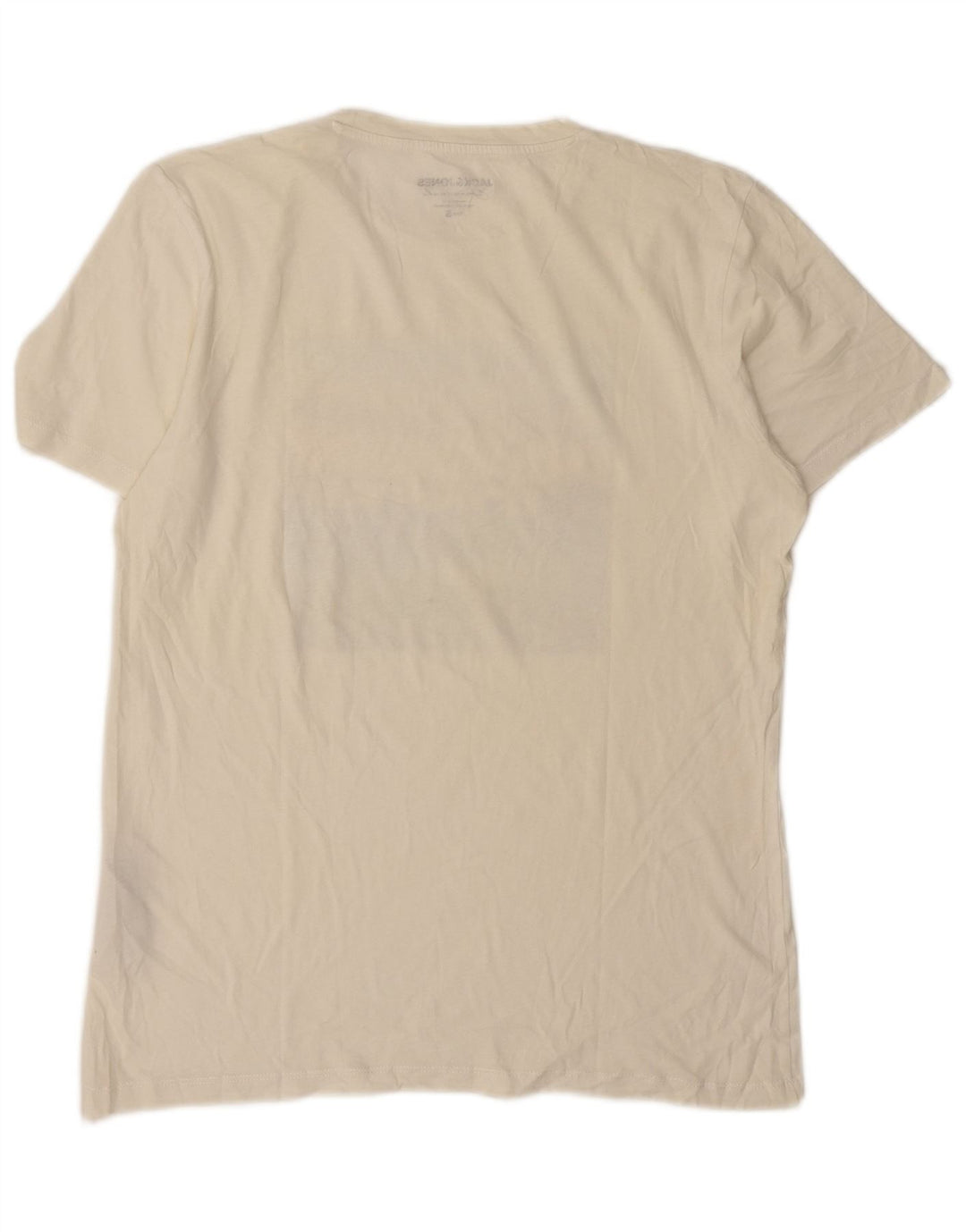 T-shirt grafica da uomo Jack & Jones Top piccola in cotone bianco