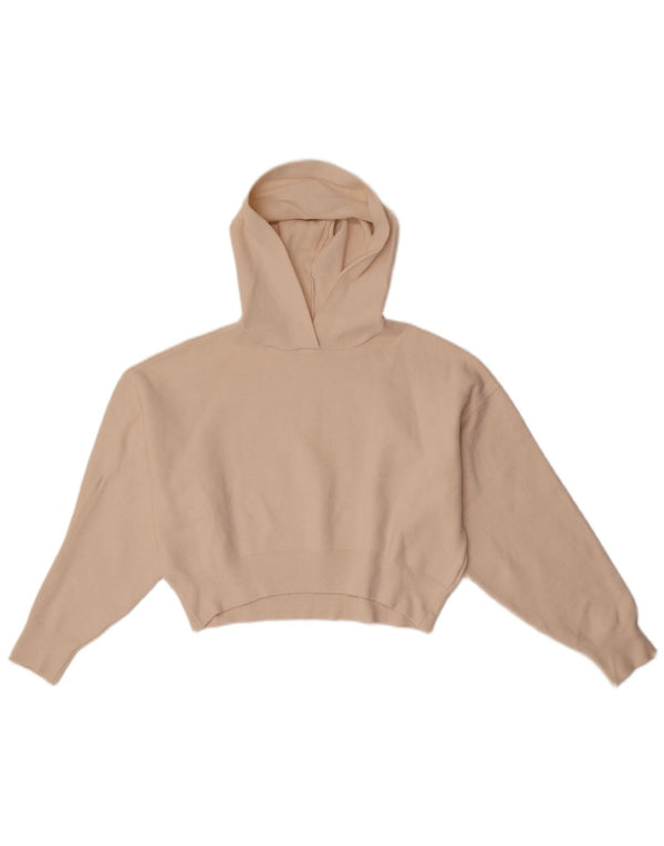 Maglione corto con cappuccio per ragazze Zara 13-14 anni, bianco sporco